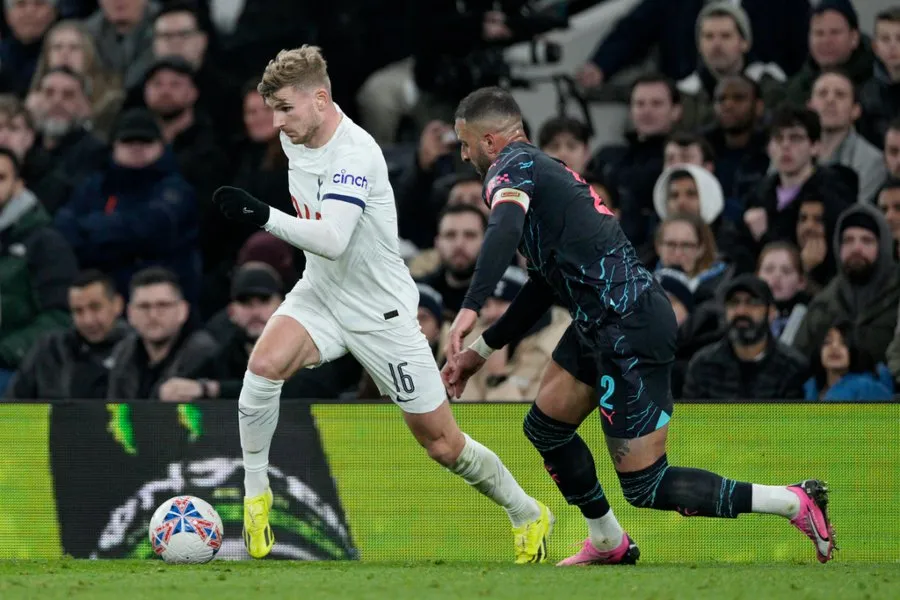 AP Timo Werner con el Tottenham