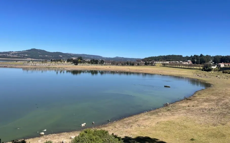 Así se ve parte de las presas del Cutzamala.