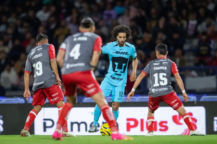 Momentos del partido en CU