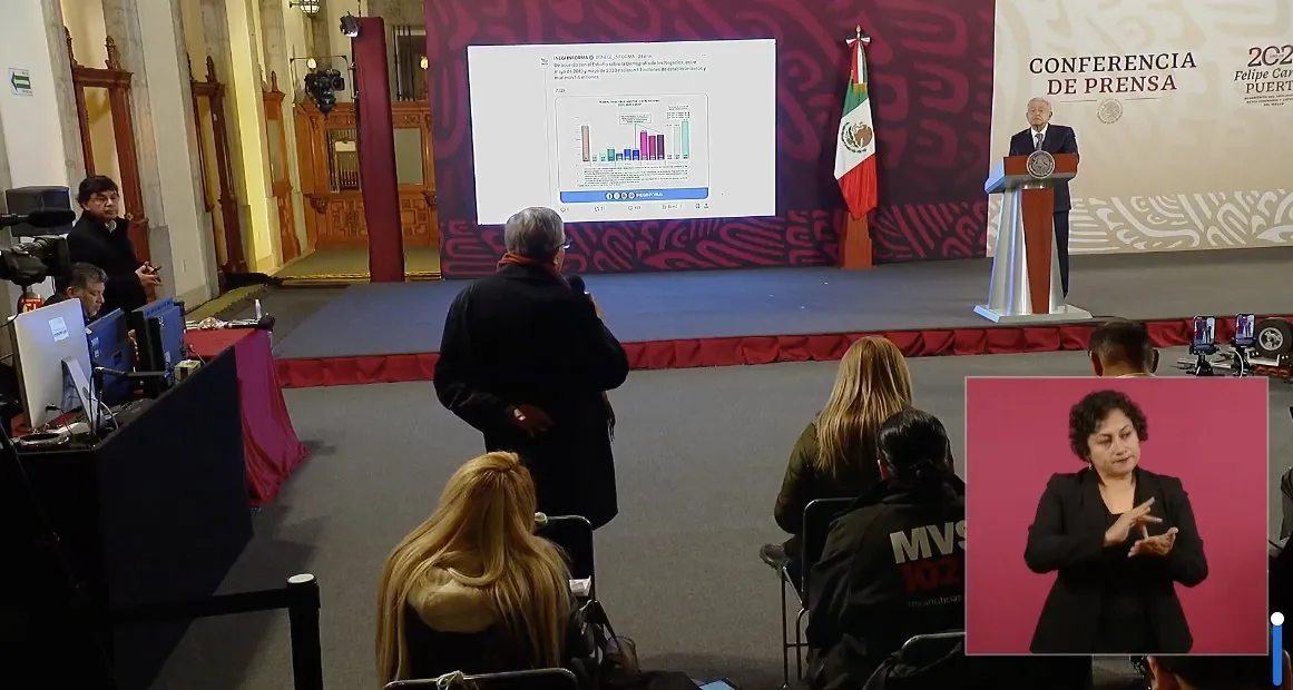 El Presidente le dijo a los medios que su sexenio terminará en paz.