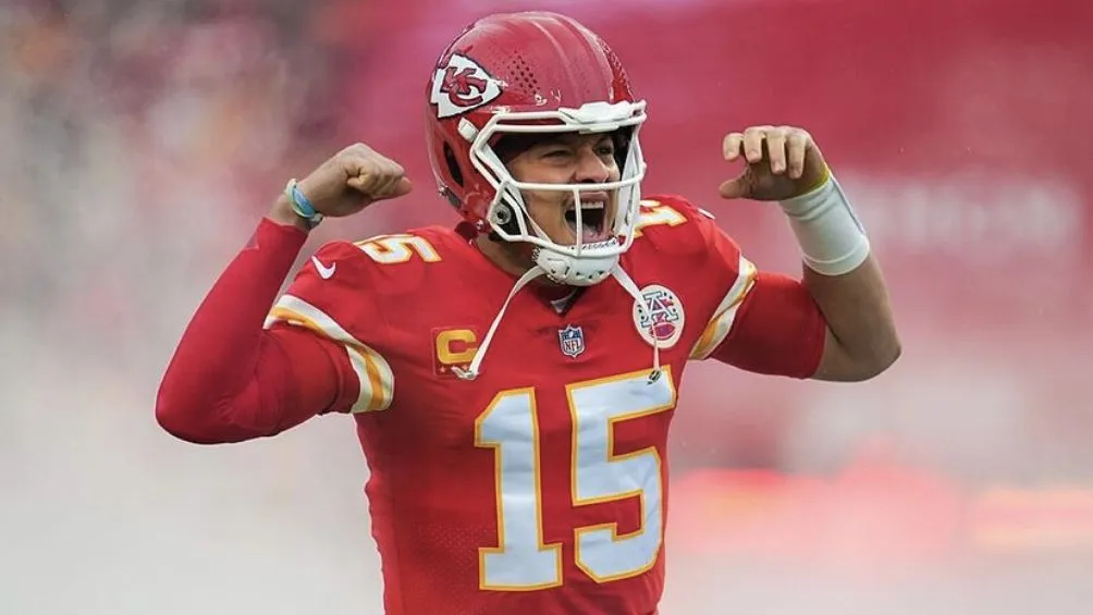 Mahomes durante un partido con los Chiefs