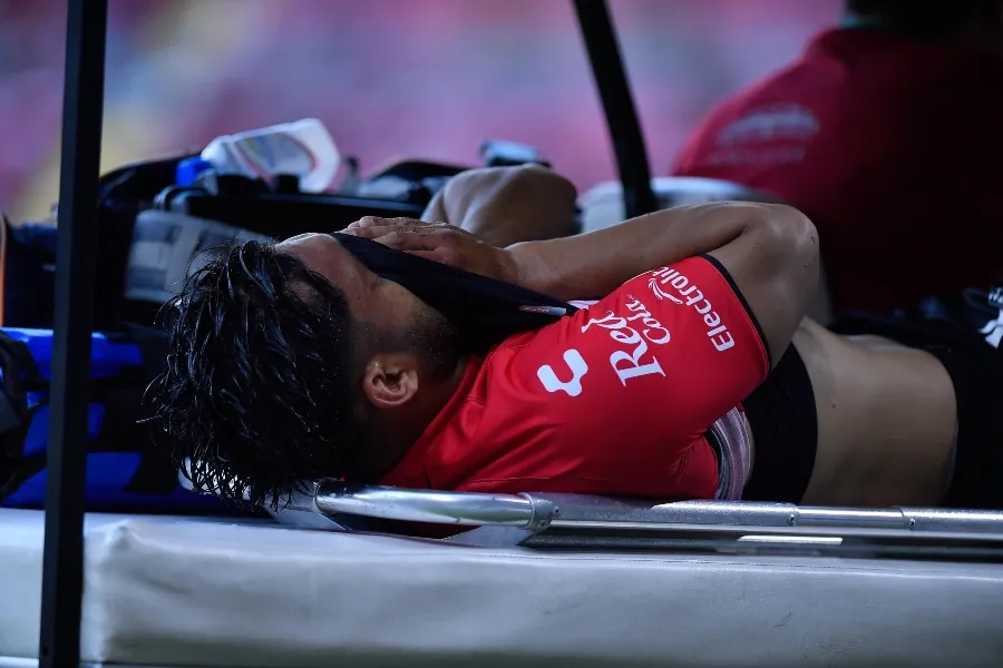 'Mudo' Aguirre salió lesionado ante Santos