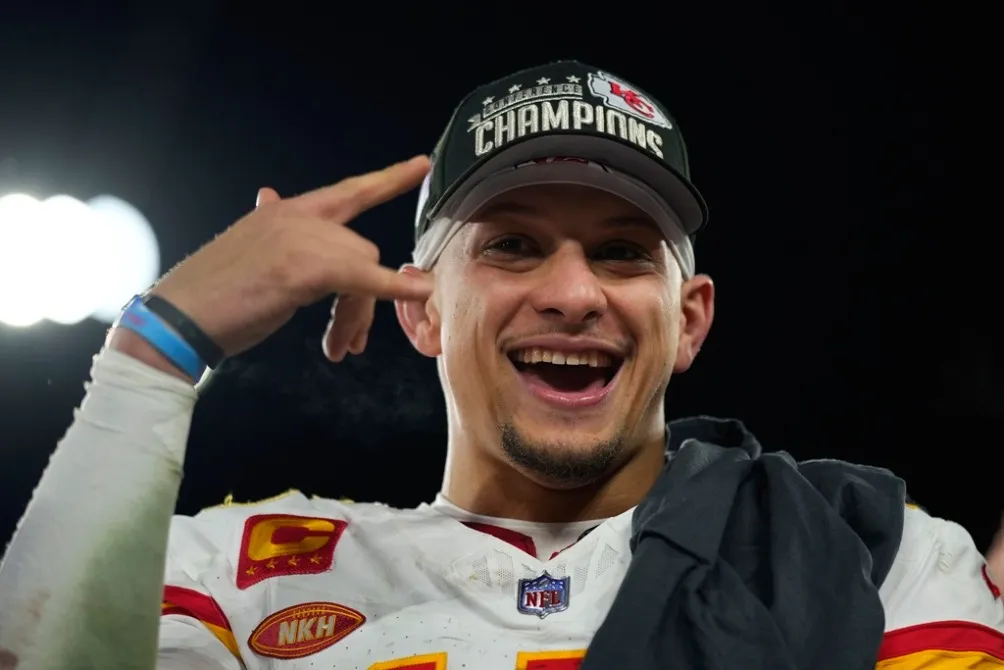 Mahomes luego del Campeonato de la AFC