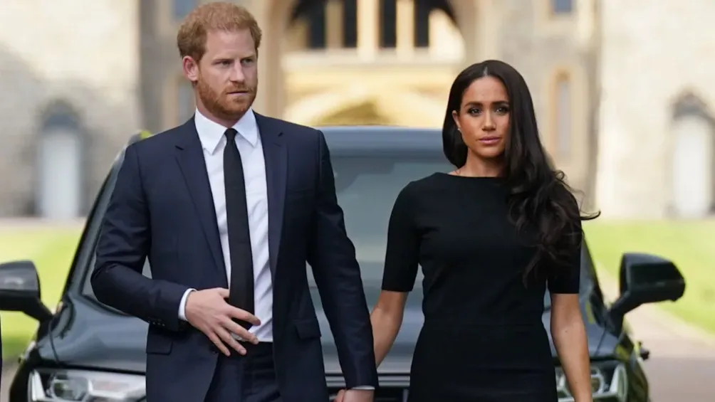 El Príncipe Harry y su esposa Meghan Markle.