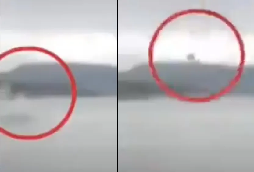 Las imágenes que circulan en redes muestran la caída de un helicóptero.