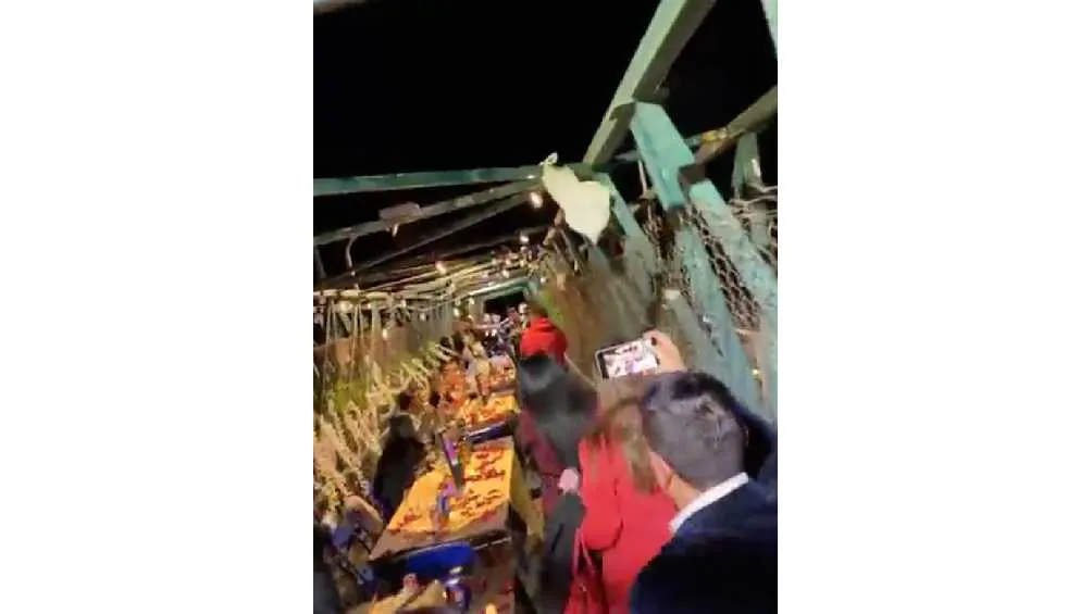 CAPTURA DE PANTALLA: TikTok: @chuivicente La fiesta fue para celebrar los cumpleaños de unos señores.