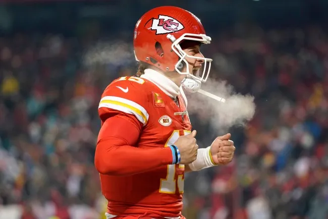 Patrick Mahomes celebra el pase al Super Bowl