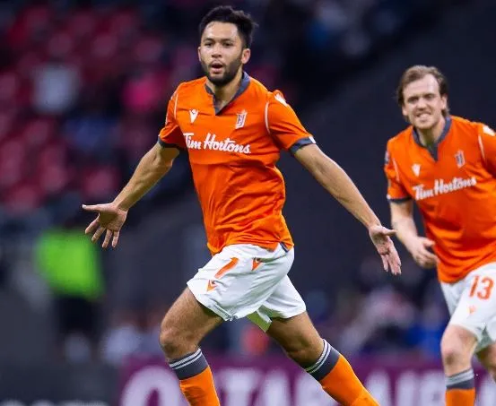 Jugadores del Forge FC en festejo de gol