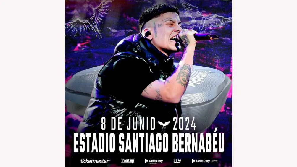 En junio, Duki también se presentará en el Estadio Santiago Bernabéu.