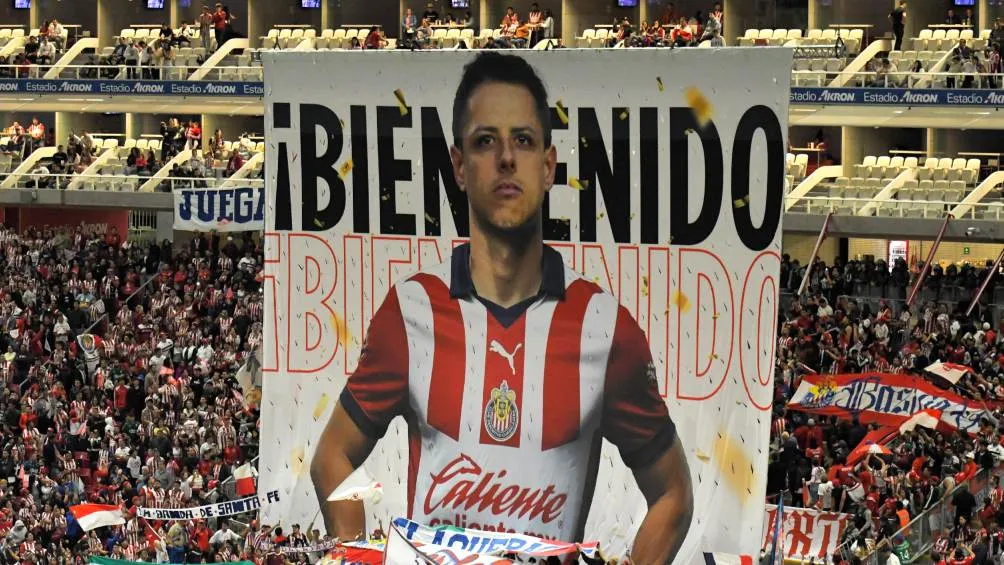 Javier Hernández en su presentación