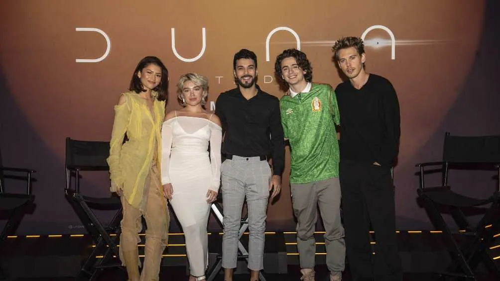 Twitter: @ailtonjvnior El elenco de 'Dune 2' estuvo en México para el estreno de la película.