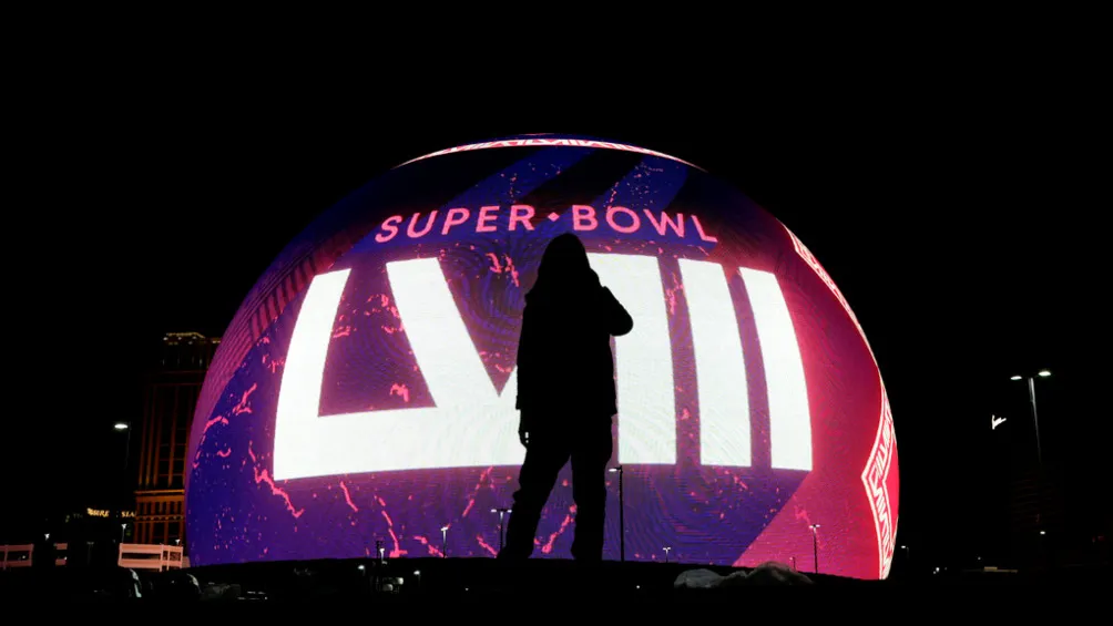 AP Super Bowl LVIII en The Sphere