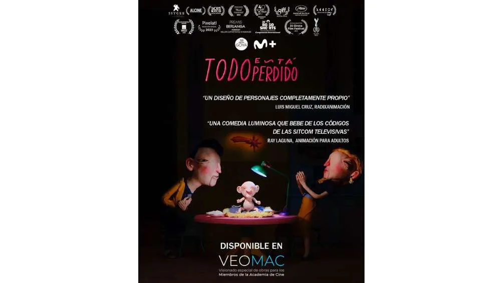 'Todo está perdido' es el cortometraje por el que Carla Pereira fue nominada.