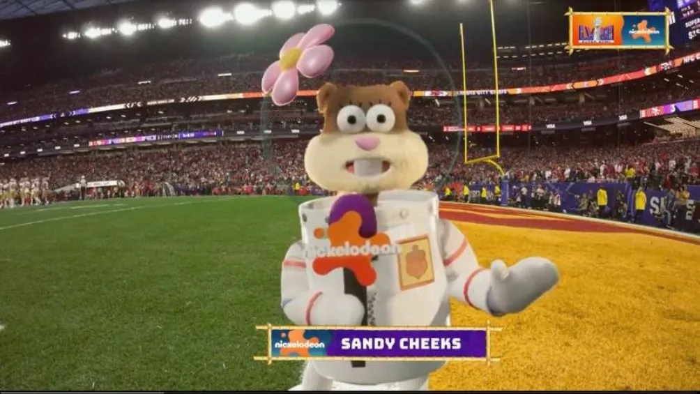 Arenita de Bob Esponja en el emparrillado