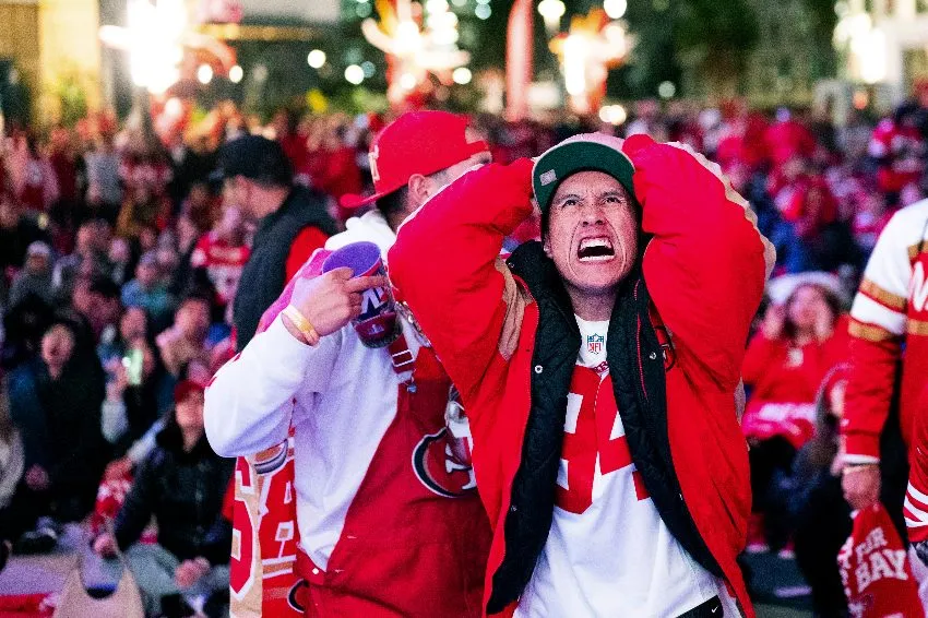 Afición de 49ers tras perder el SB 58