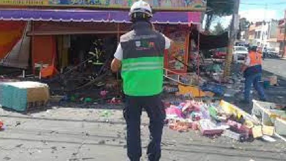 Explota taqueria en en la Colonia Escuadron 201 Foto Azteca noticias