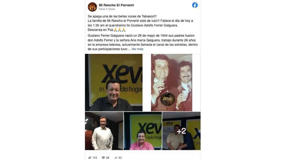 Foto: Facebok Mi Rancho Porvenir