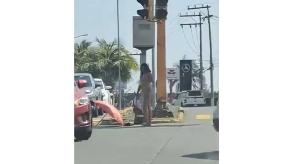 Algunos internautas criticaron a la mujer por exhibicionista.