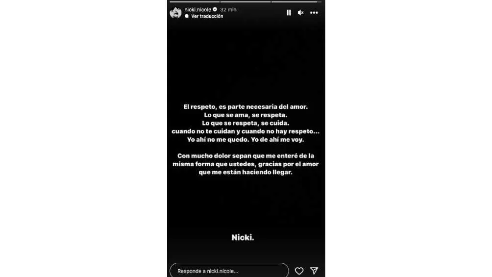 Este es el comunicado que publicó la argentina.