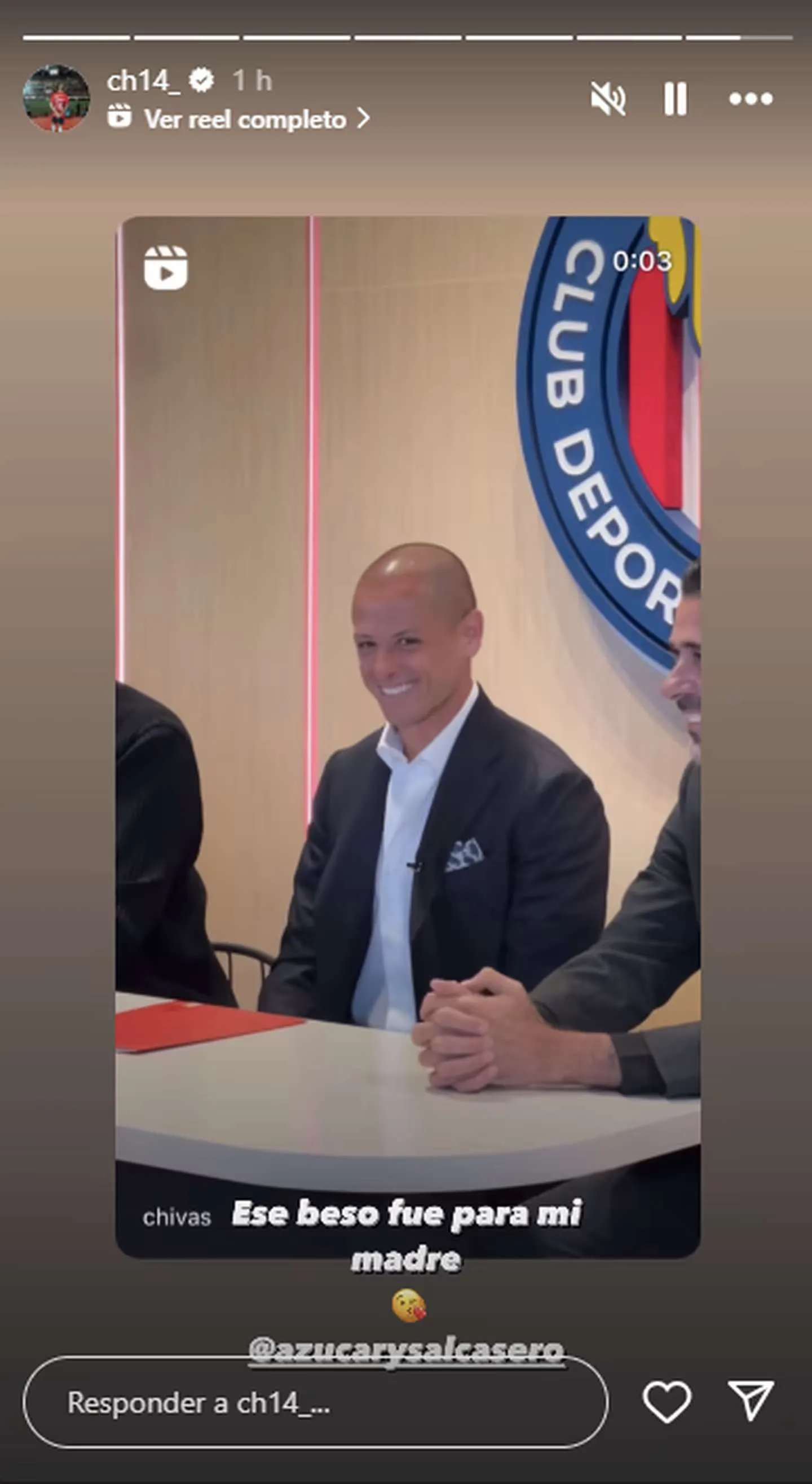 La publicación de Hernández en su Instagram