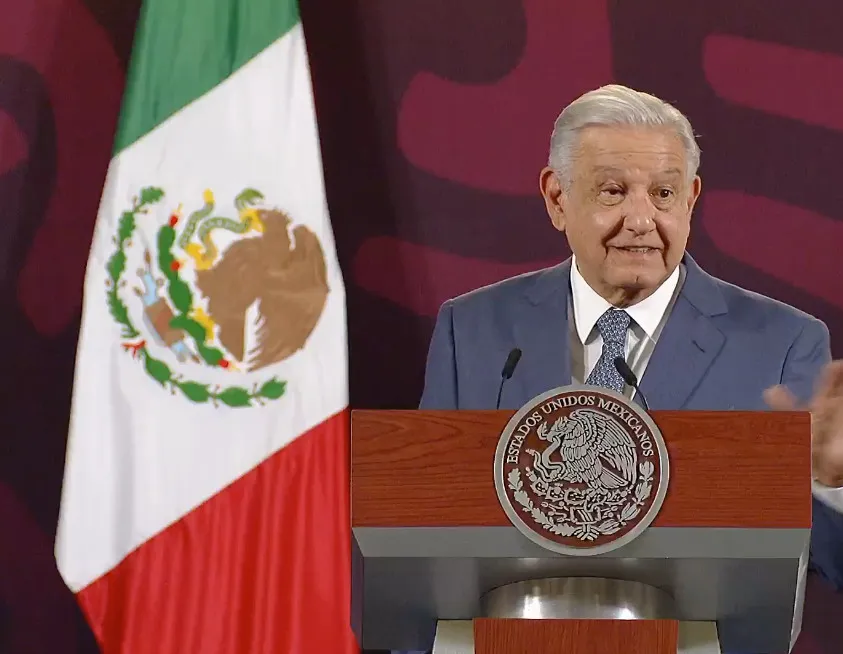 Captura de Pantalla FB: @lopezobrador.org.mx El Presidente López Obrador dijo los planes para traer el agua ya están en marcha.