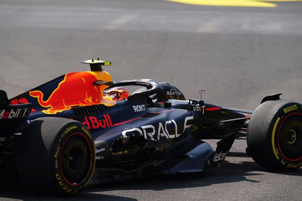 Checo Pérez durante la temporada 2023