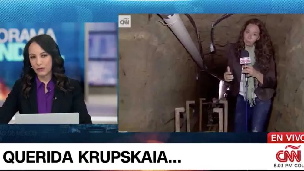 CAPTURA DE PANTALLA: Twitter: @CNNEE La reportera cubrió diferentes eventos, como la recaptura del 'Chapo' Guzmán.