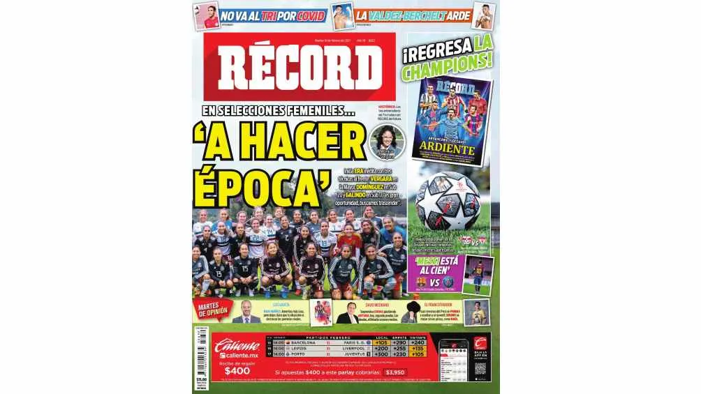 RÉCORD Llegaba la nueva era en las Selecciones femeniles