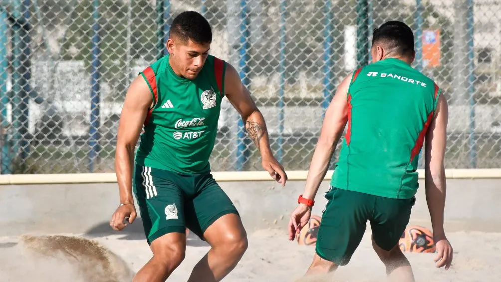 X: @miseleccionmx México entrenado para el Mundial de Playa