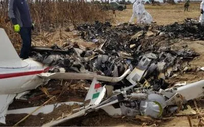 Especial La aeronave se desplomó cuando viajaba a la Ciudad de México.