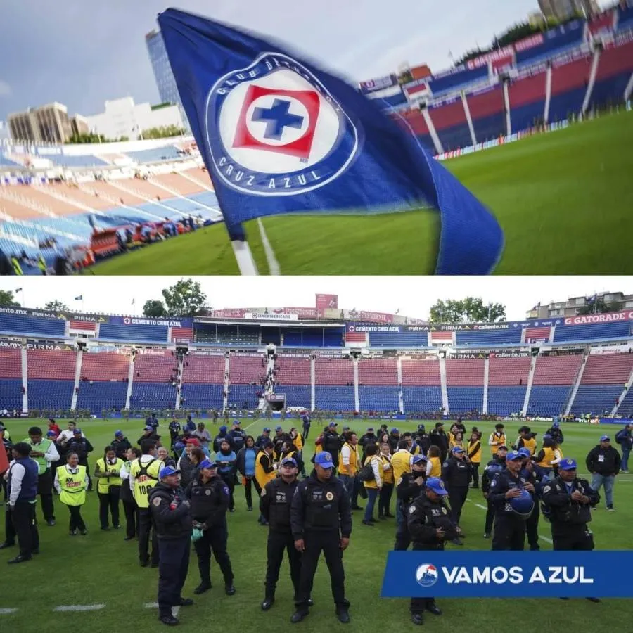 La gente se replegó en la cancha del Estadio CDD