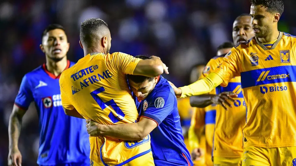 MEXSPORT La bronca entre jugadores de Tigres y Cruz Azul