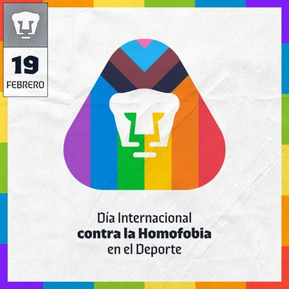 El Club Universidad agregó a su escudo los colores de la bandera de la comunidad LGBTTIQ+