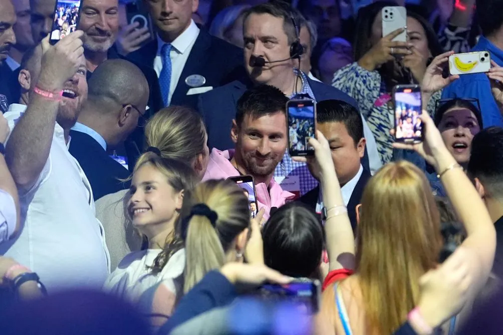Messi en un evento del Inter Miami