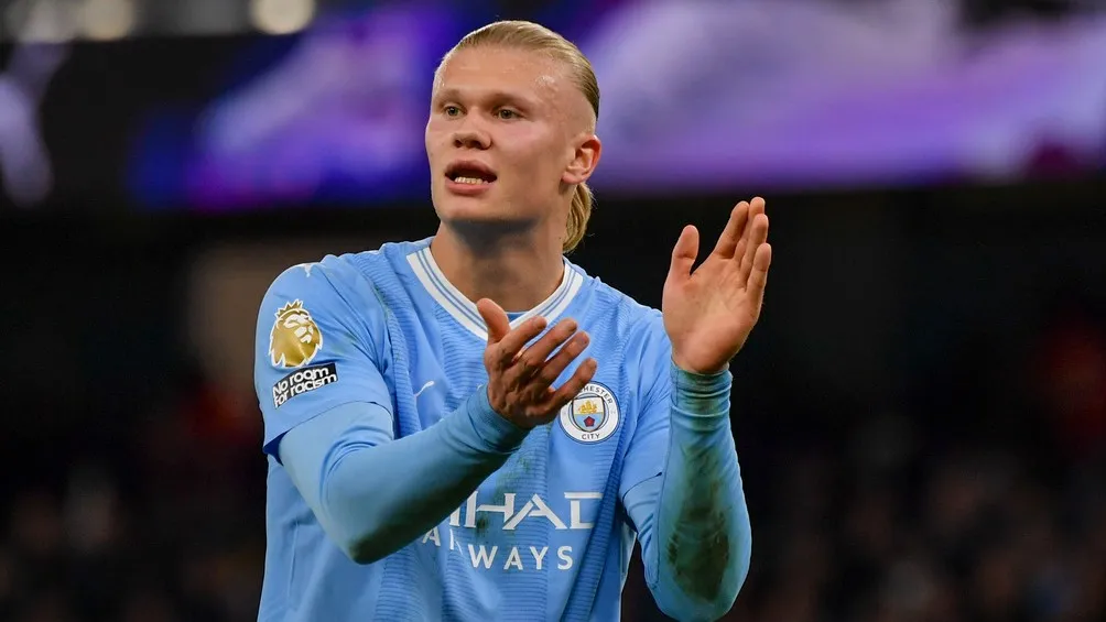 AP Haaland durante el partido