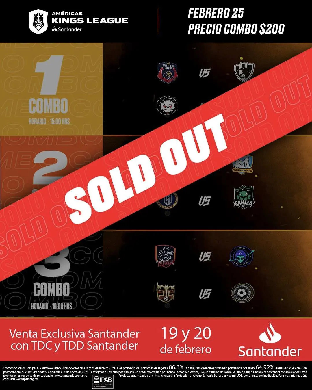 TWITTER: @KingsLeague_am No hay boletos para la primera fecha de la Kings League
