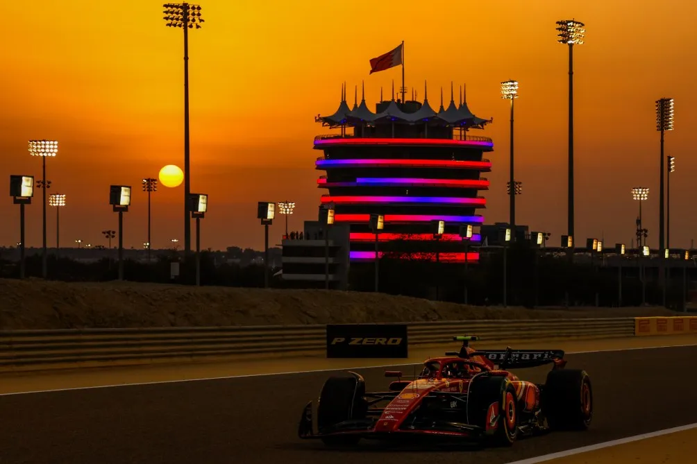 Ferrari en la pretemporada en Baréin