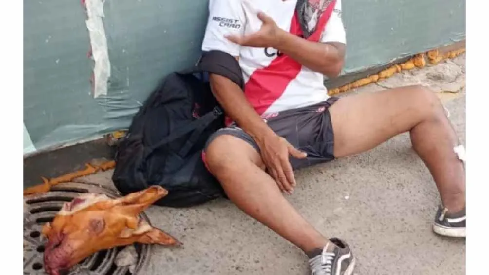 TWITTER @ElComodorense Buscaba ingresar cabezas de animal