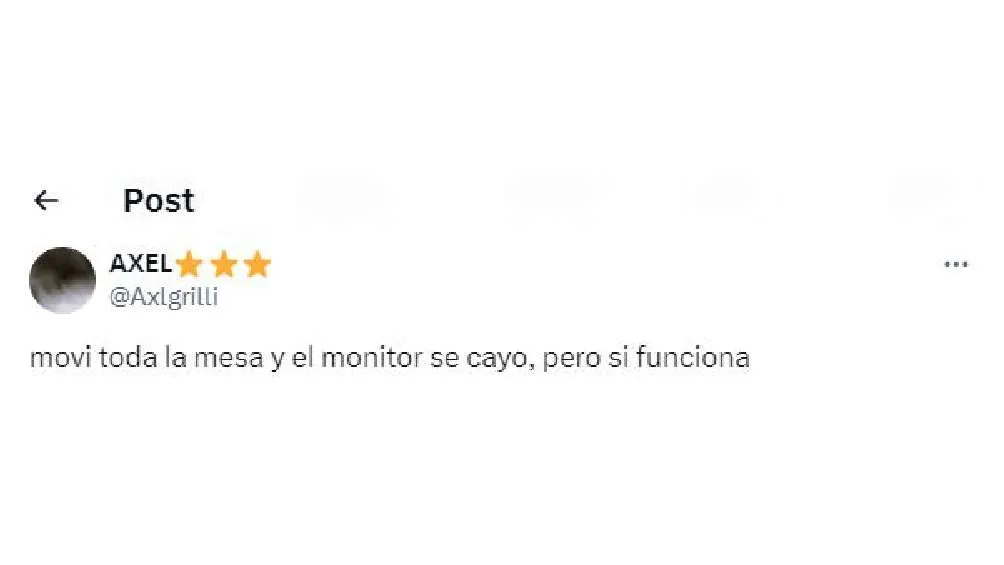 CAPTURA DE PANTALLA: Twitter: @Axlgrilli Hubo usuarios en redes sociales quienes se lo tomaron a broma.