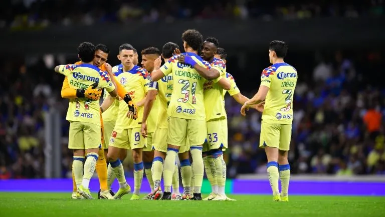 El cuadro azulcrema festeja la victoria ante Cruz Azul