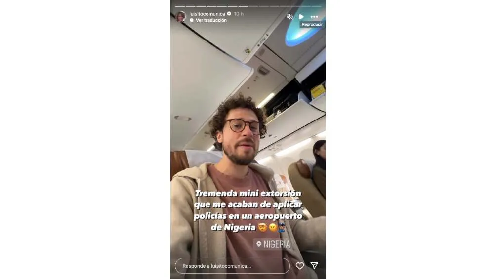 El influencer relató lo que sucedió a través de historia en Instagram.