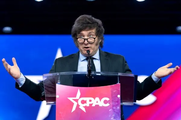 Javier Milei durante un evento