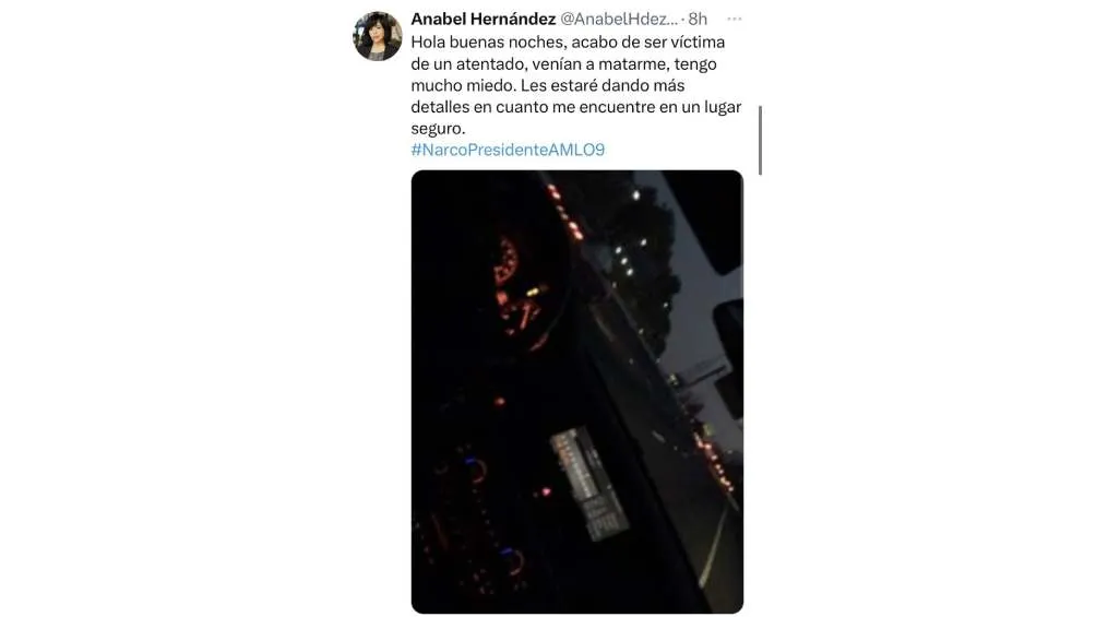 Este fue el mensaje que supuestamente publicó la periodista.