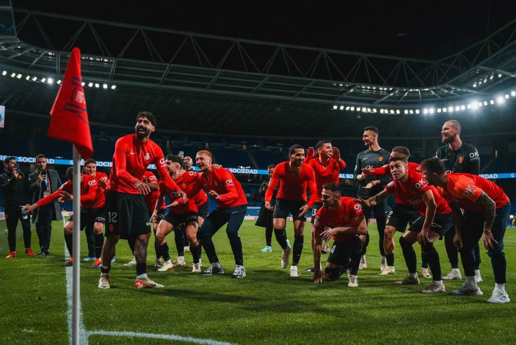 Jugadores de Mallorca celebrando el pase a la final