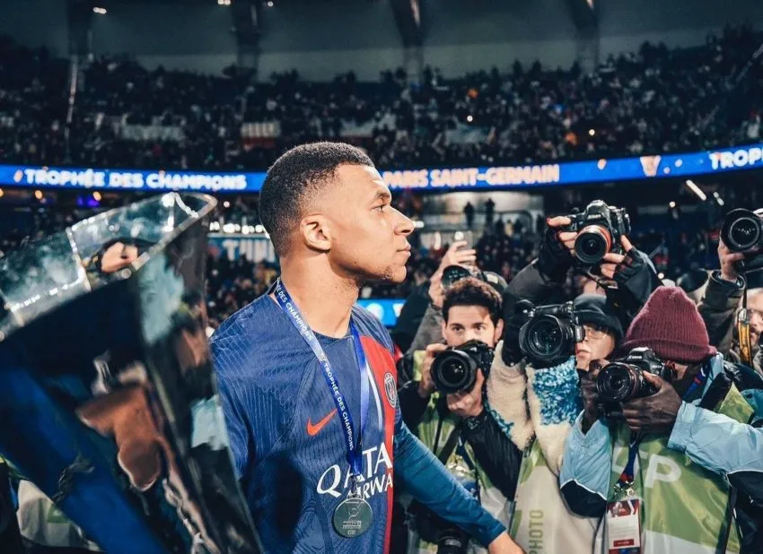 El delantero francés con la Copa