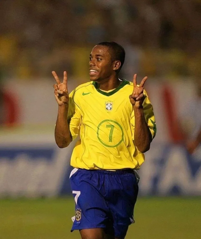 Robinho con la Selección de Brasil