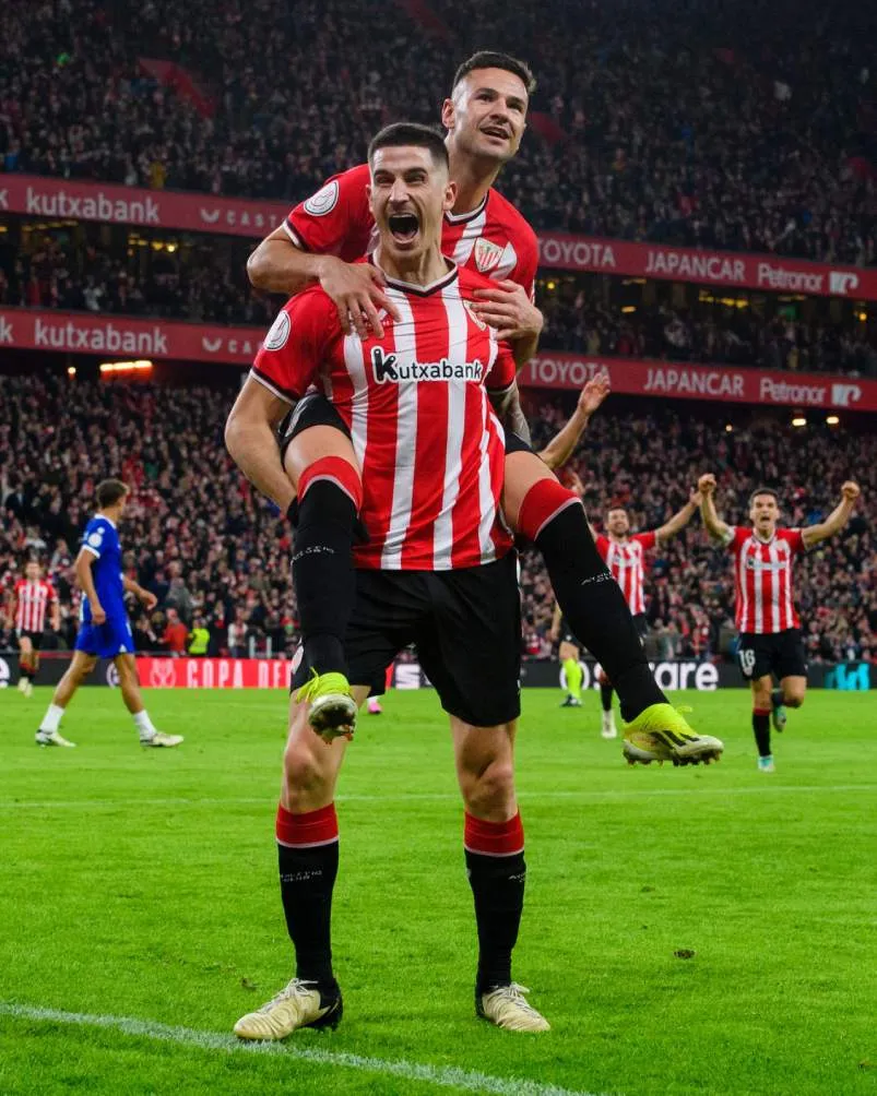 Jugadores de Bilbao en celebración