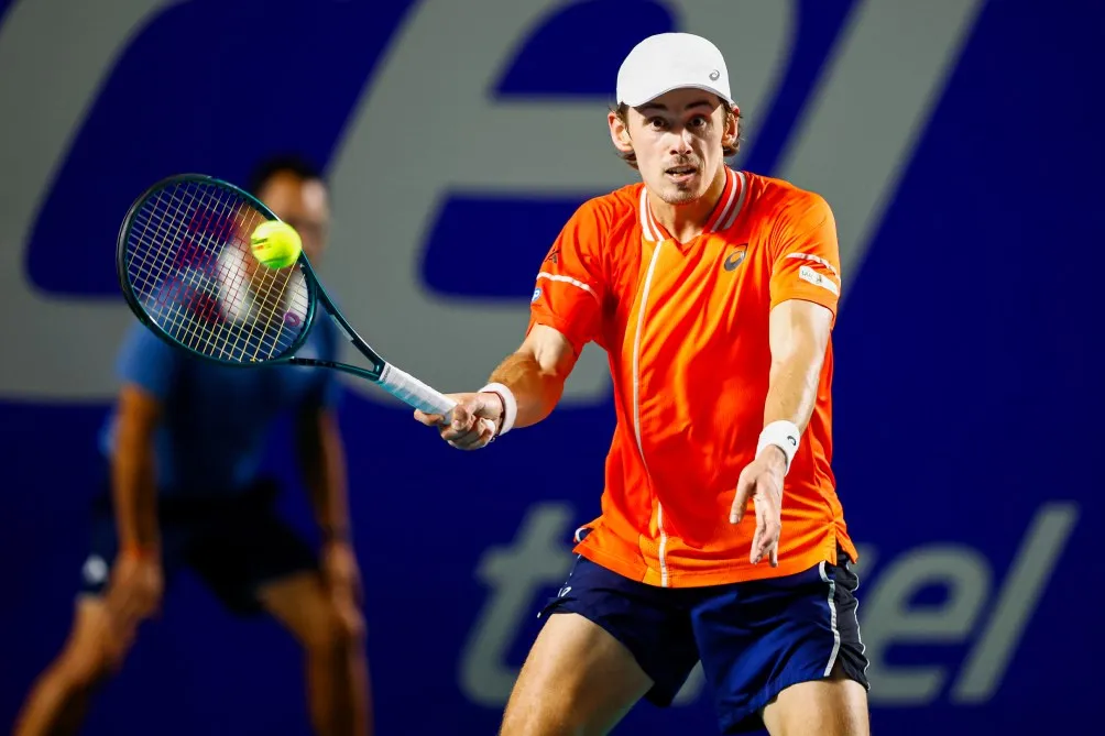 De Miñaur durante el partido de la Semifinal