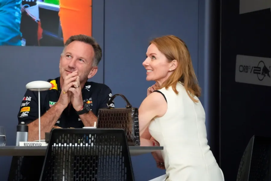 Christian Horner y Geri Halliwell