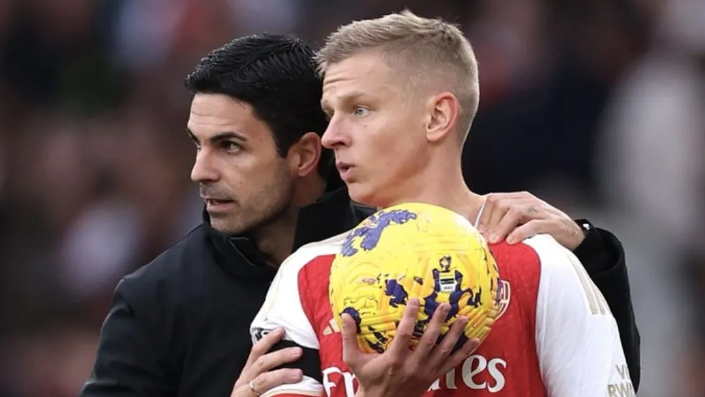 Arteta con Zinchenko